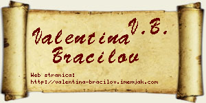 Valentina Bracilov vizit kartica